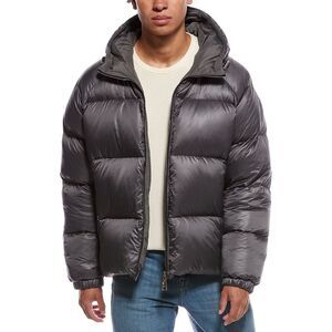 Khrisjoy Mens Bomber Hooded Jacket, Gray